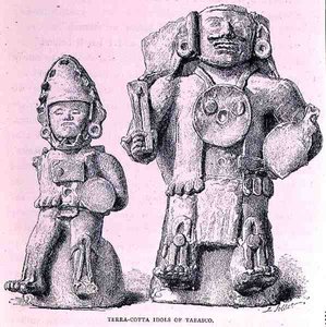 ニューメキシコの古代都市のタバスコのテラコッタアイドル、パブ。 1887 作： P. after Sellier